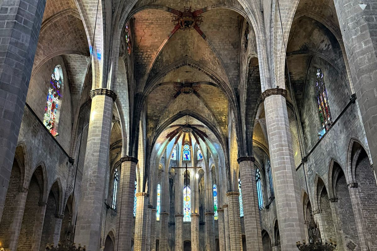 The basilica of Santa Maria del Mar in El Born, Barcelona